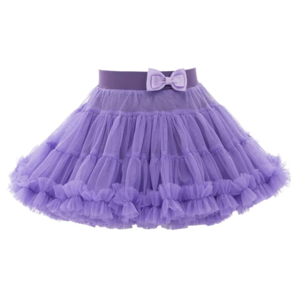 Purple Bow Tutu Skirt