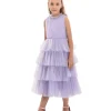 Purple Farvue Tiered Tulle Dress