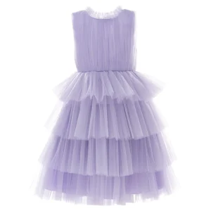 Purple Farvue Tiered Tulle Dress