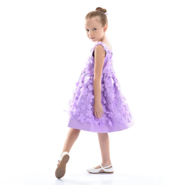Purple Lago Floral Dress