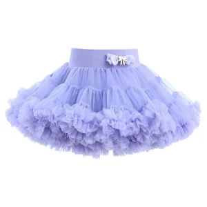 Purple Lavender Bow Tulle Skirt