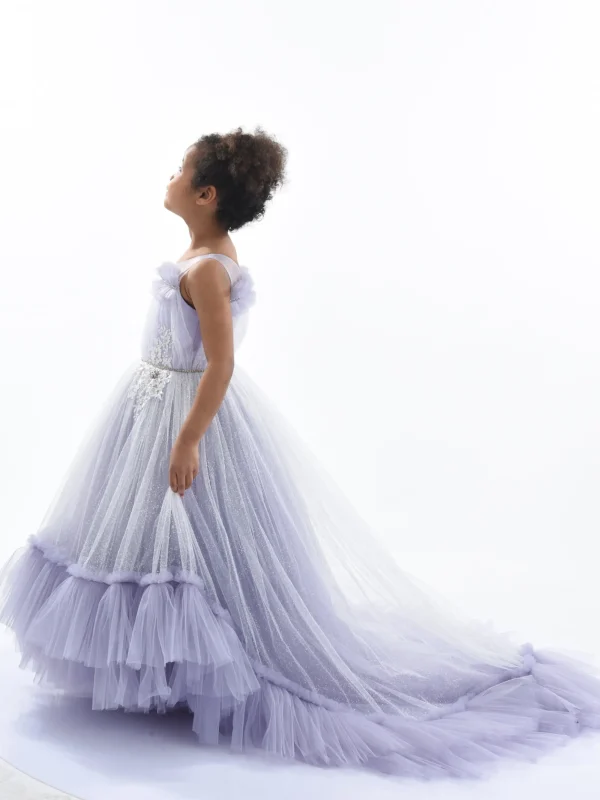 Purple Thelma Tulle Gown