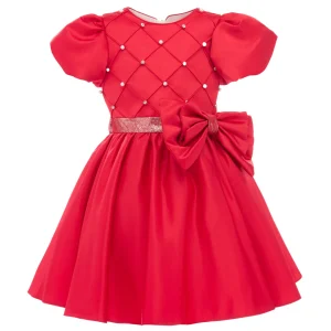 Red Sevilla Teacup Bow Dress