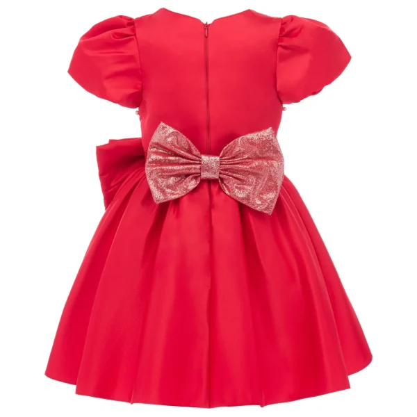 Red Sevilla Teacup Bow Dress