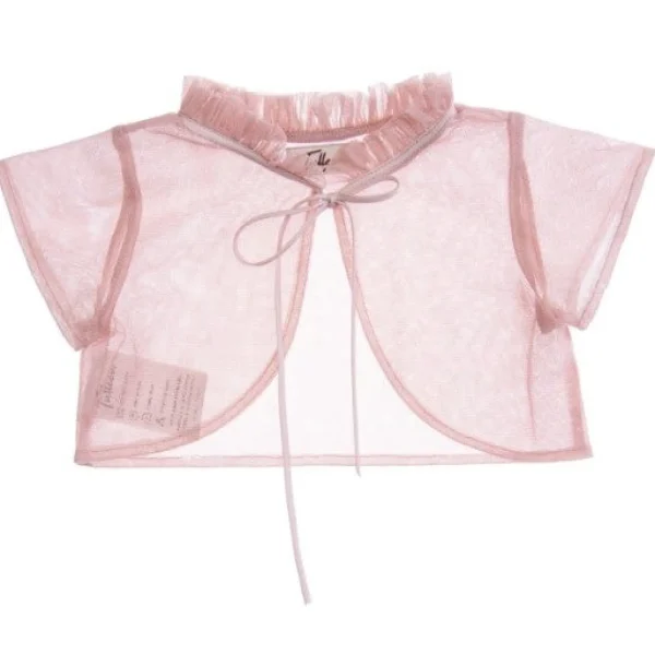 Rose Mesh Ruffle Cardigan