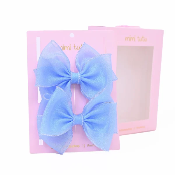 Shimmering Bow Hairclip Set