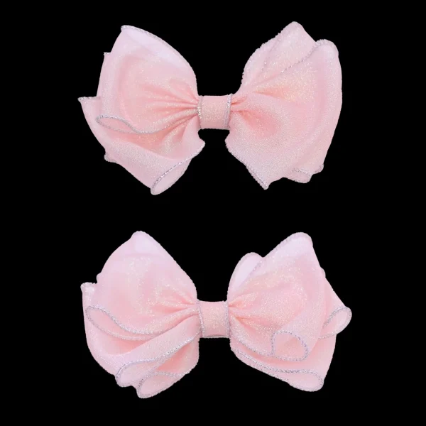 Shimmering Bow Hairclip Set