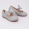 Silver Baby Bow Flats