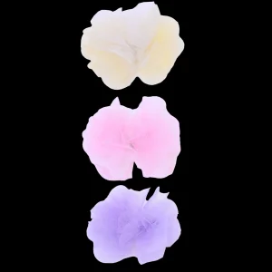 Tulle Flower Bow Hairclip Set