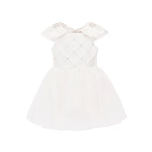 White Alondra Quilted Teacup Dress