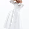 White Arcadia Satin Dress