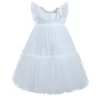 White Beckwith Ruffle Dress