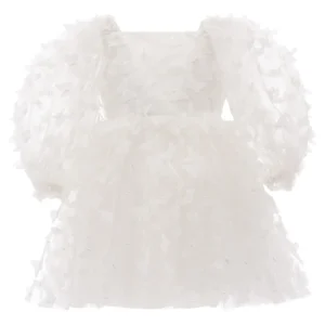 White Bell Mariposa Dress