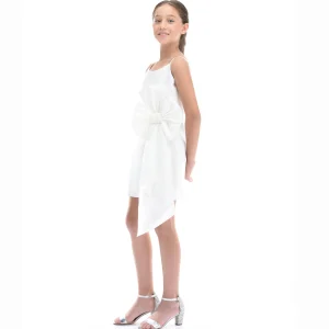 White Bow Livonia Dress