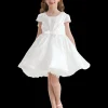 White Bow Short Solera Dress