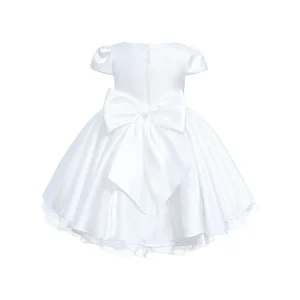 White Bow Short Solera Dress