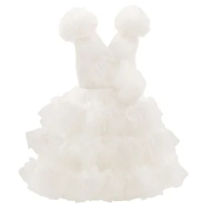 White Corinne Ruffle Dress