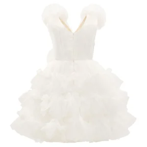 White Corinne Ruffle Dress