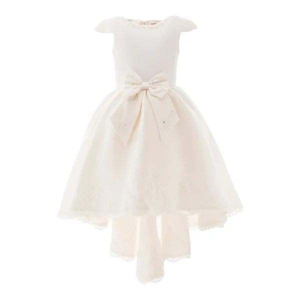 White Cresci Hilo Bow Dress