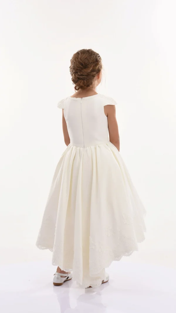 White Cresci Hilo Bow Dress