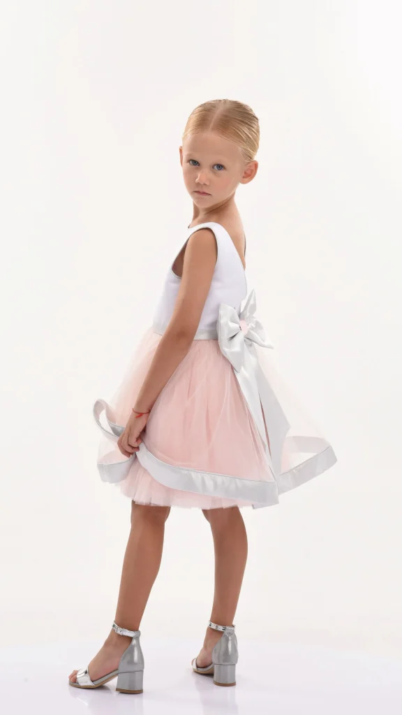 White Emory Bow Dress