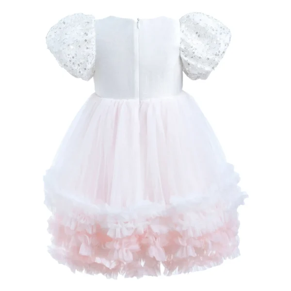 White Gem Teacup Dress