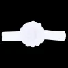 White Glistening Flower Headband