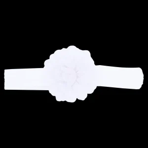White Glistening Flower Headband