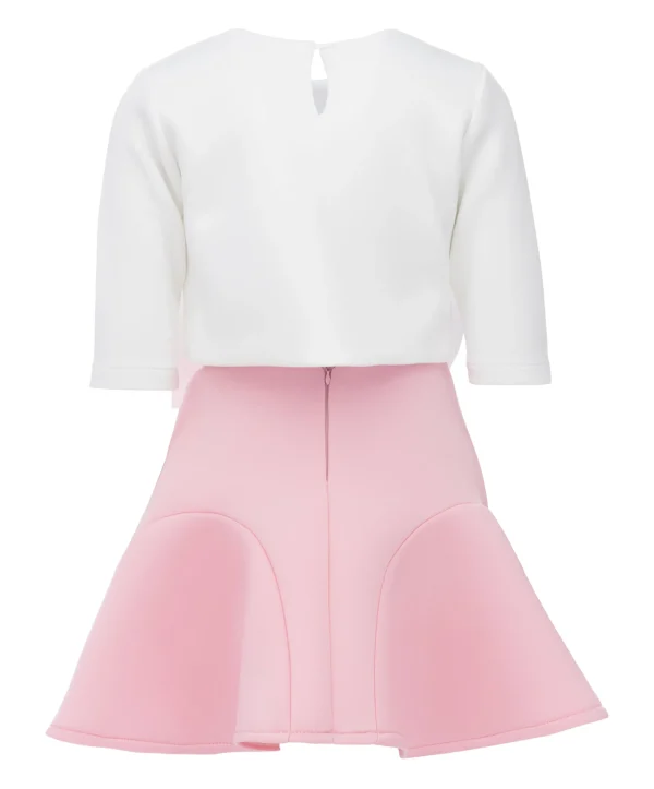 White Jessica Bow Applique Outfit