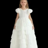 White Layered Tulle Abbyfield Dress