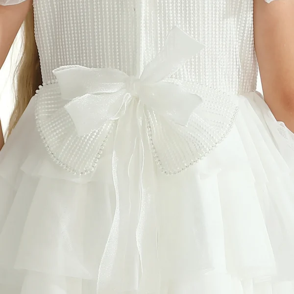 White Layered Tulle Abbyfield Dress