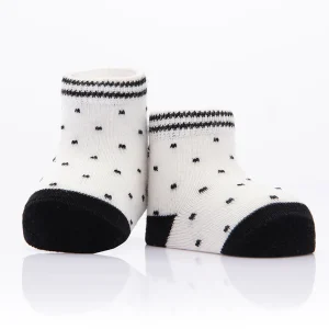 White 3pc Bow Tie Print Socks Set