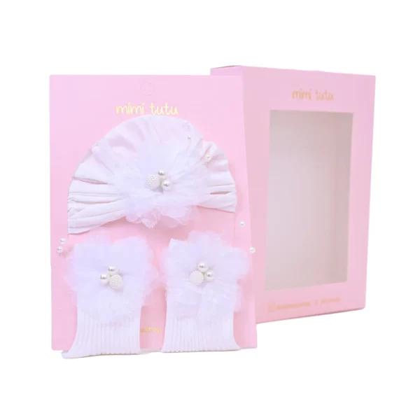 White Pearl Flower Gift Set