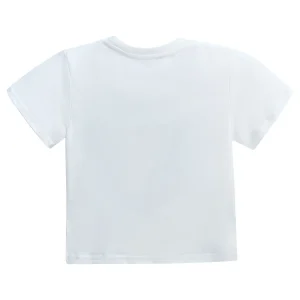 White Pearl Heart Applique T-Shirt