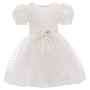 White Polka Dot Princess Dress