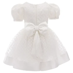 White Polka Dot Princess Dress