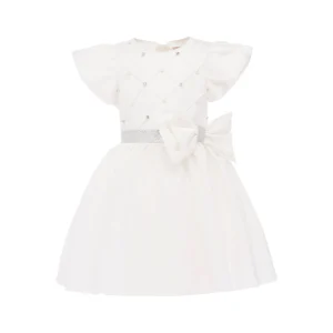 White Sevilla Teacup Bow Dress