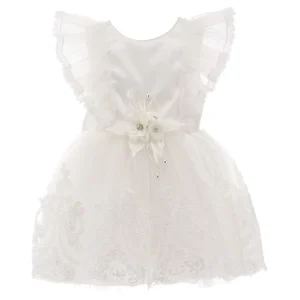 White Shire Bow Dress