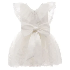 White Shire Bow Dress