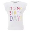 White Silver Birthday T-Shirt