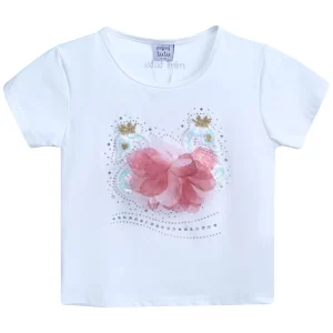 White Swan Applique T-Shirt