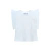 White Tulle Frill T-Shirt