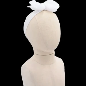 White Tulle Ribbon Headband