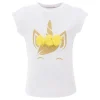 White Yellow Tulle Unicorn T-Shirt