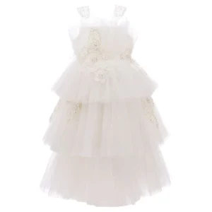 White Zayante Tiered Dress