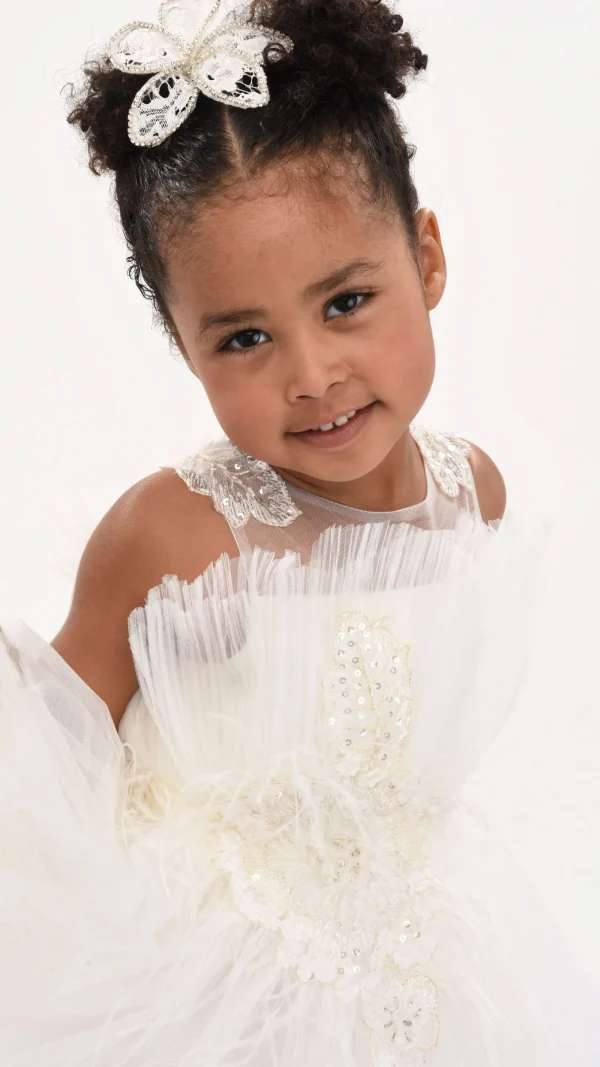 White Zayante Tiered Dress