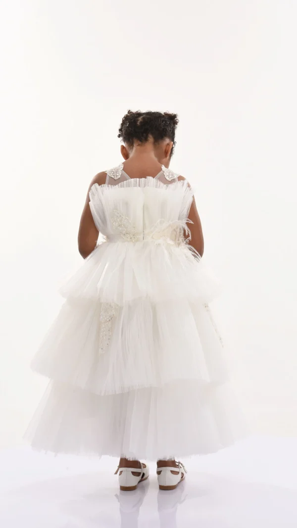 White Zayante Tiered Dress