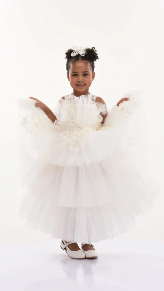 White Zayante Tiered Dress