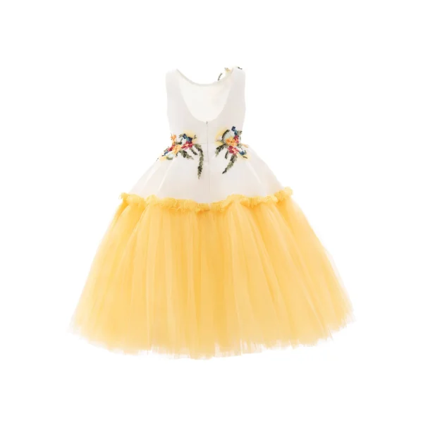 Yellow Aquino Floral Garden Dress