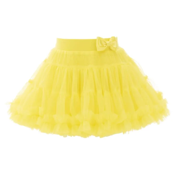 Yellow Bow Tutu Skirt